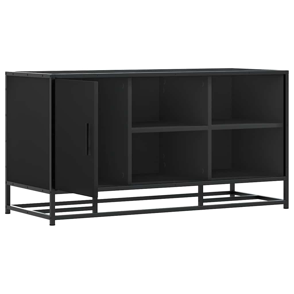 Skoskap Skohylle Skobenk Svart 100x40x53,5 cm og metall