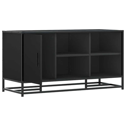 Skoskap Skohylle Skobenk Svart 100x40x53,5 cm og metall