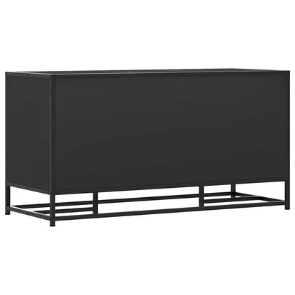 Skoskap Skohylle Skobenk Svart 100x40x53,5 cm og metall