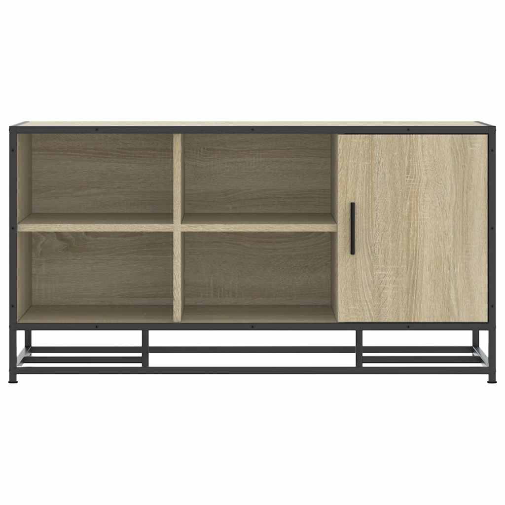 Skoskap Skohylle Skobenk Sonoma Eik 100x40x53,5 cm og metall