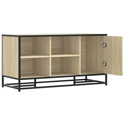 Skoskap Skohylle Skobenk Sonoma Eik 100x40x53,5 cm og metall