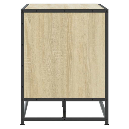 Skoskap Skohylle Skobenk Sonoma Eik 100x40x53,5 cm og metall