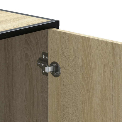 Skoskap Skohylle Skobenk Sonoma Eik 100x40x53,5 cm og metall