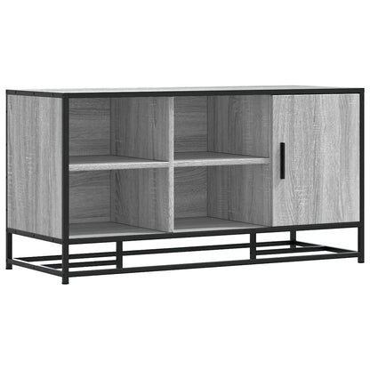 Skoskap Skohylle Skobenk Sonoma Grå 100x40x53,5 cm og metall