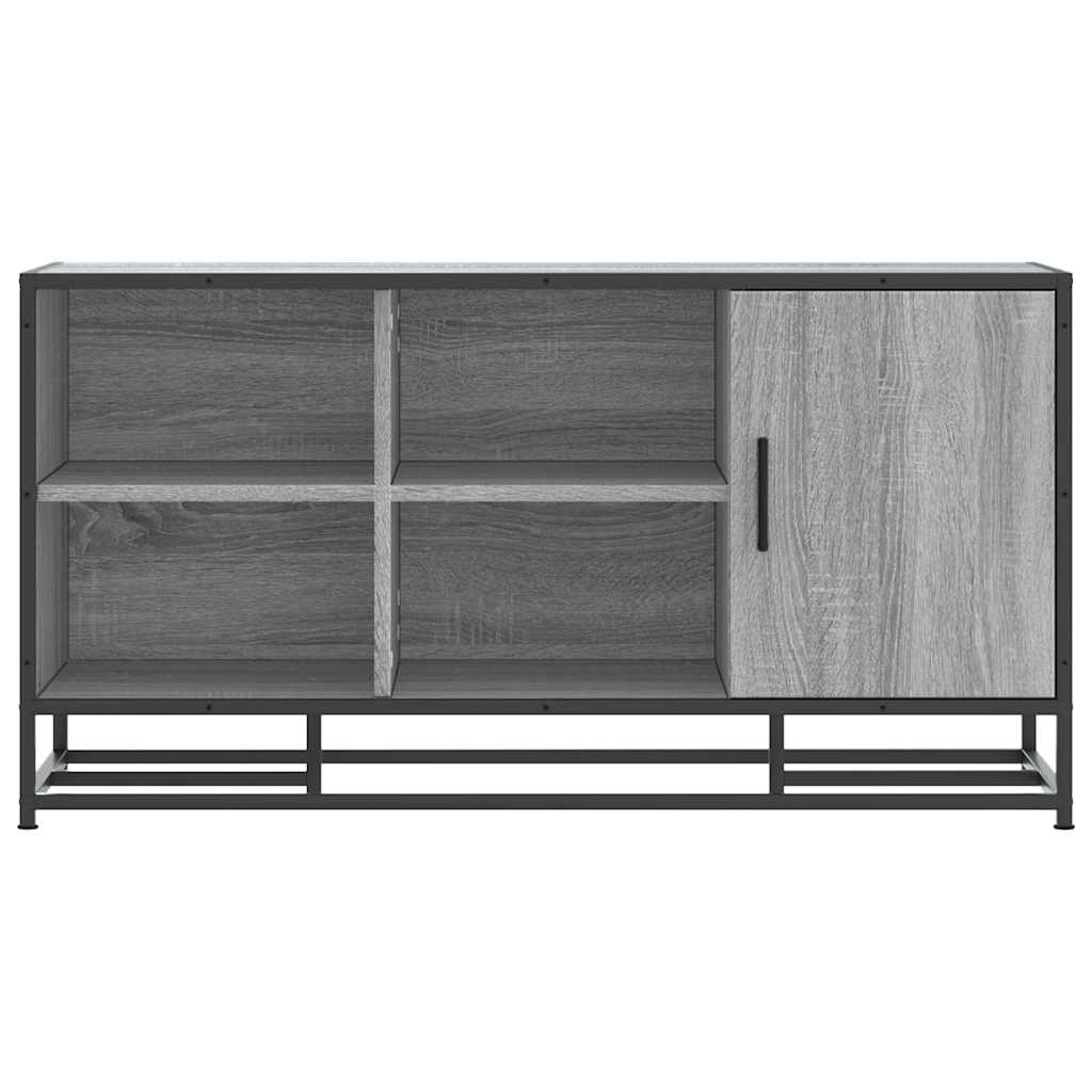 Skoskap Skohylle Skobenk Sonoma Grå 100x40x53,5 cm og metall