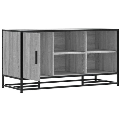 Skoskap Skohylle Skobenk Sonoma Grå 100x40x53,5 cm og metall