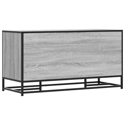 Skoskap Skohylle Skobenk Sonoma Grå 100x40x53,5 cm og metall