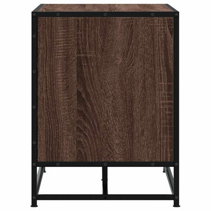 Sittebenk Skobenk Brun Eik 100x40x53,5 cm og metall
