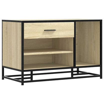 Skoskap Skohylle Skobenk Sonoma Eik 80x40x53,5 cm og metall