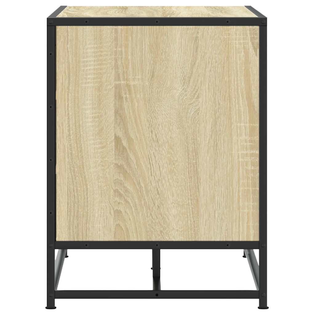 Skoskap Skohylle Skobenk Sonoma Eik 80x40x53,5 cm og metall