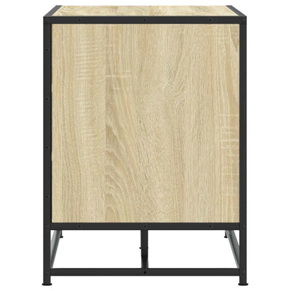 Skoskap Skohylle Skobenk Sonoma Eik 80x40x53,5 cm og metall