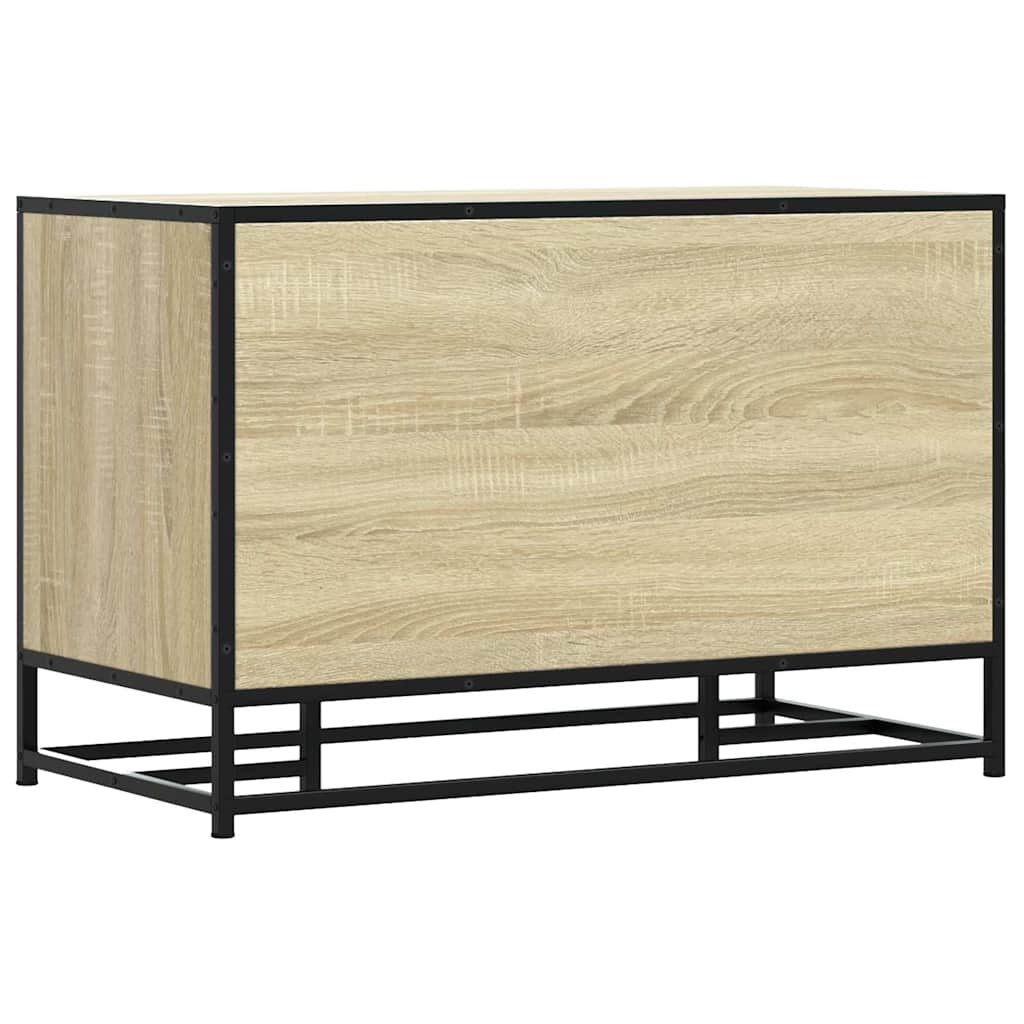 Skoskap Skohylle Skobenk Sonoma Eik 80x40x53,5 cm og metall