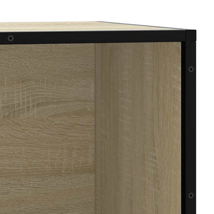 Skoskap Skohylle Skobenk Sonoma Eik 80x40x53,5 cm og metall