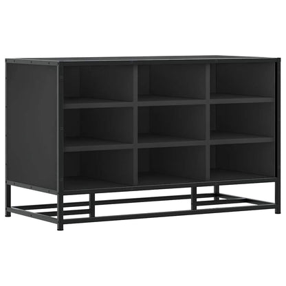 Skoskap Skohylle Skobenk Svart 84x40x53,5 cm og metall
