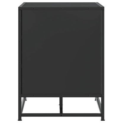 Skoskap Skohylle Skobenk Svart 84x40x53,5 cm og metall