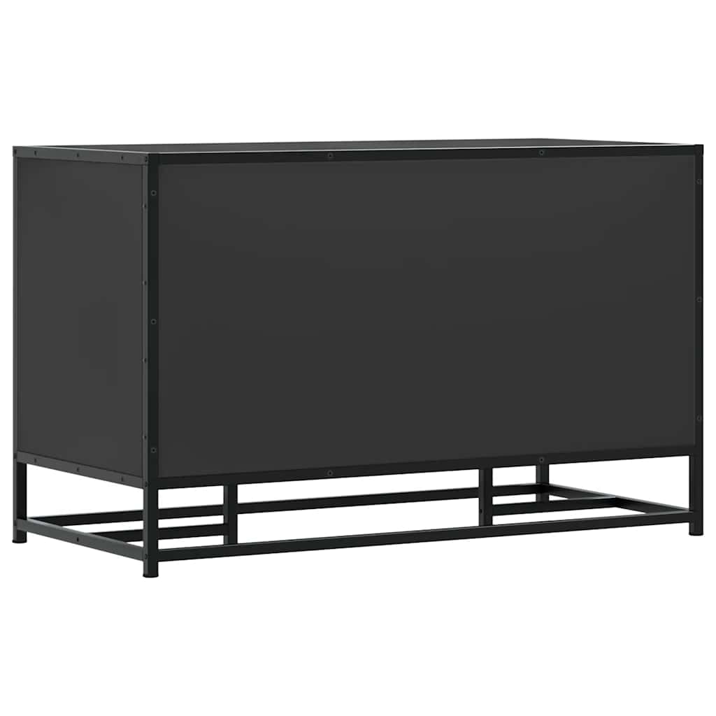 Skoskap Skohylle Skobenk Svart 84x40x53,5 cm og metall