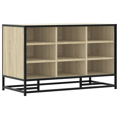 Skoskap Skohylle Skobenk Sonoma Eik 84x40x53,5 cm og metall