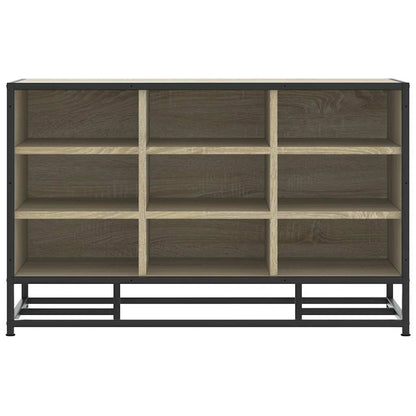 Skoskap Skohylle Skobenk Sonoma Eik 84x40x53,5 cm og metall