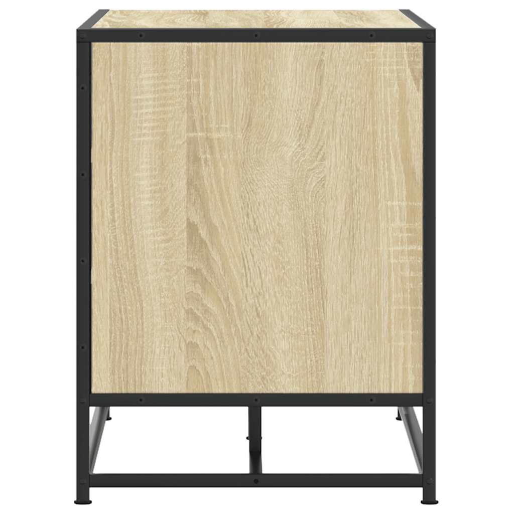 Skoskap Skohylle Skobenk Sonoma Eik 84x40x53,5 cm og metall