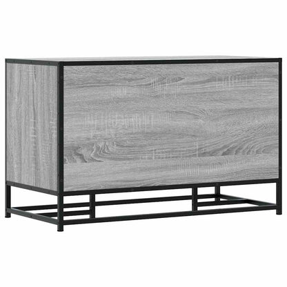 Skoskap Skohylle Skobenk Sonoma Grå 84x40x53,5 cm og metall