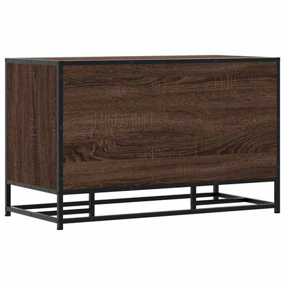 Skoskap Skohylle Skobenk Brun Eik 84x40x53,5 cm og metall