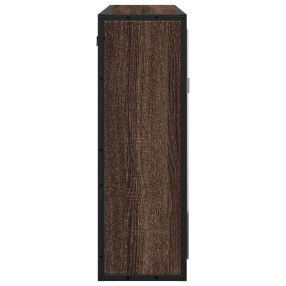 Baderomsspeil Baderomsskap med speil Brun Eik 65x20x60 cm