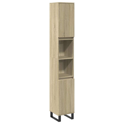 Baderomsskap Sonoma Eik 30x30x190 cm