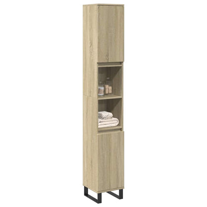Baderomsskap Sonoma Eik 30x30x190 cm