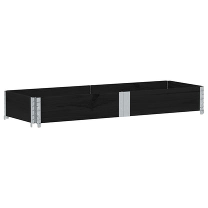 Hageplantekasse svart 150x50 cm heltre furu