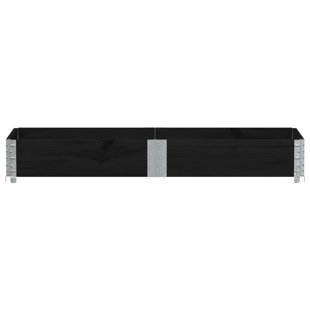 Hageplantekasse svart 150x50 cm heltre furu