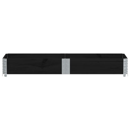 Hageplantekasse svart 150x50 cm heltre furu
