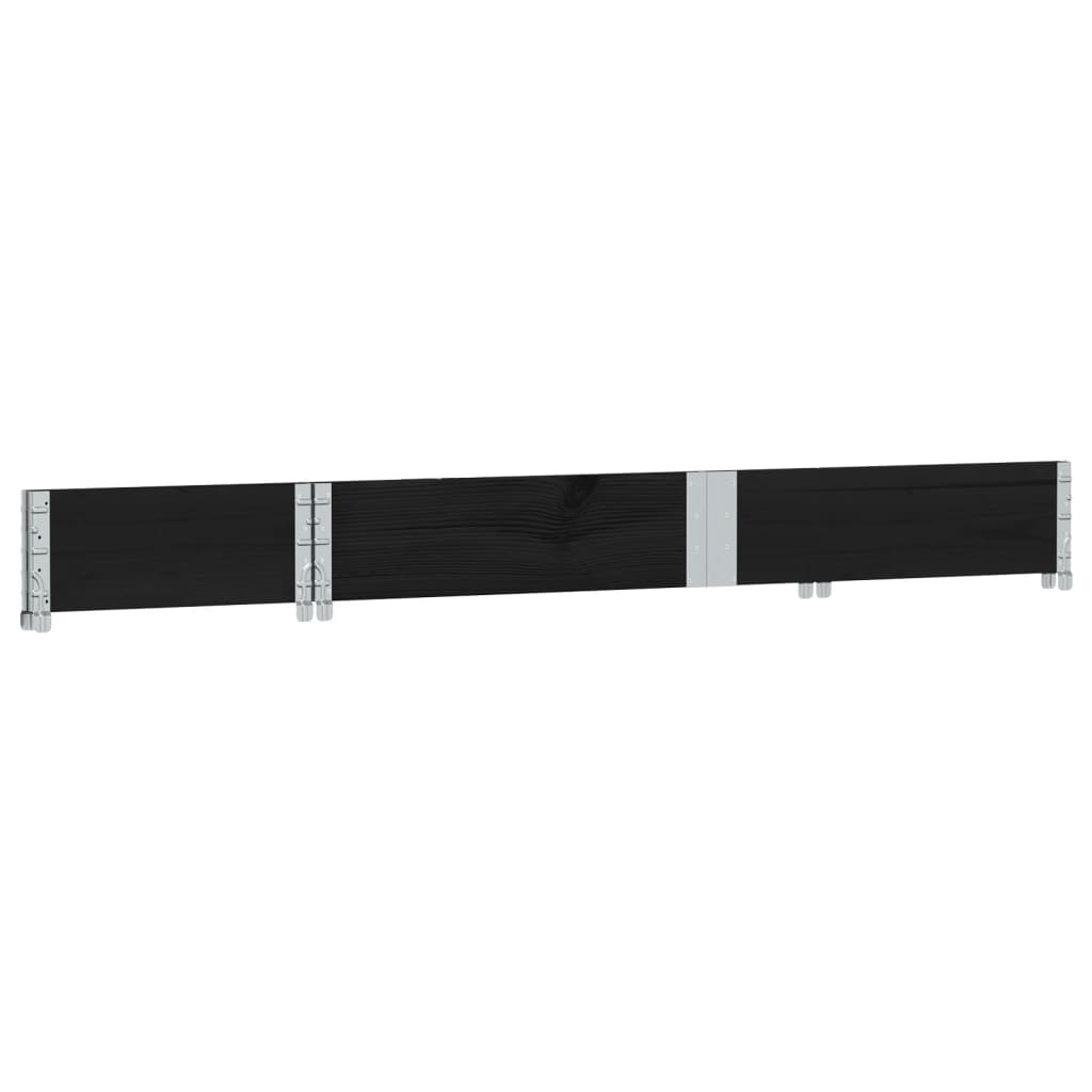 Hageplantekasse svart 150x50 cm heltre furu