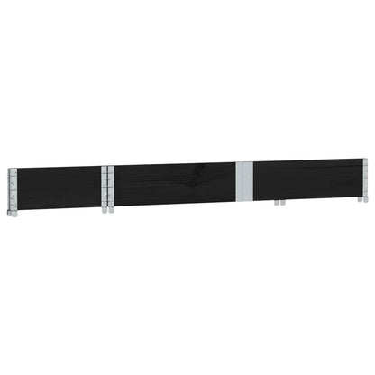 Hageplantekasse svart 150x50 cm heltre furu