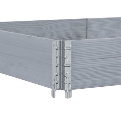 Hageplantekasse grå 150x100 cm heltre furu