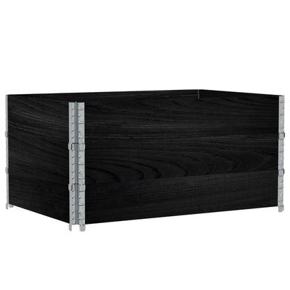 Plantekasse svart 120x80 cm heltre furu