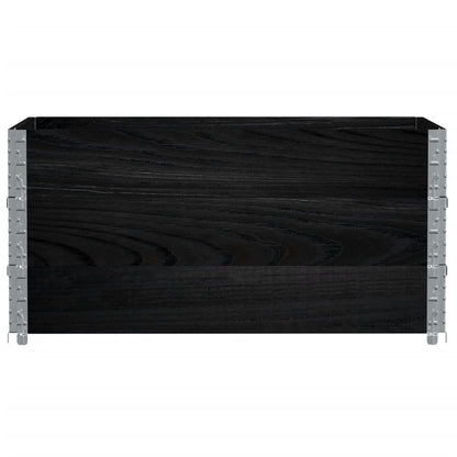 Plantekasse svart 120x80 cm heltre furu