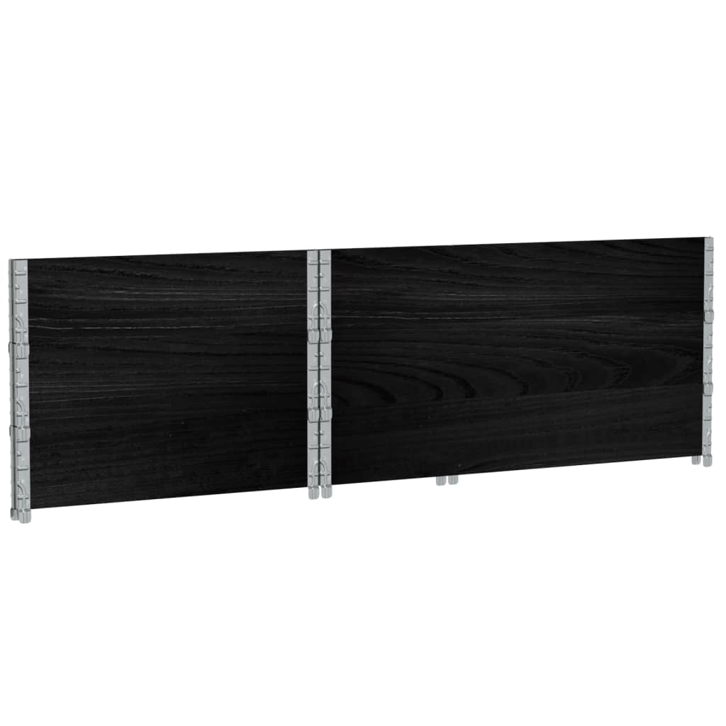 Plantekasse svart 120x80 cm heltre furu