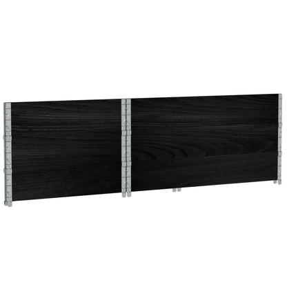Plantekasse svart 120x80 cm heltre furu