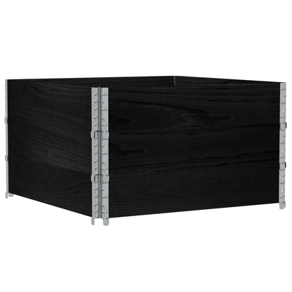 Plantekasse svart 100x100 cm heltre furu