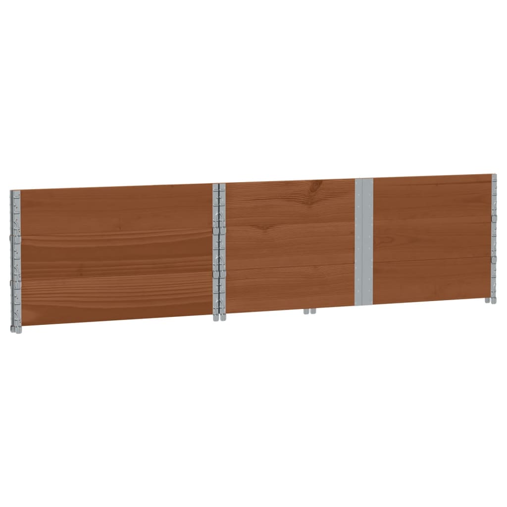 Plantekasse brun 150x100 cm heltre furu