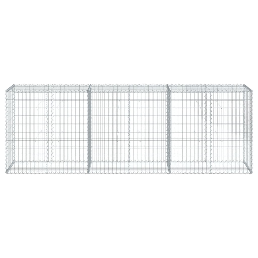 Gabionkurv med deksel 300x50x100 cm galvanisert jern