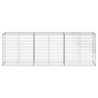 Gabionkurv med deksel 300x50x100 cm galvanisert jern