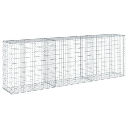 Gabionkurv med deksel 300x50x100 cm galvanisert jern