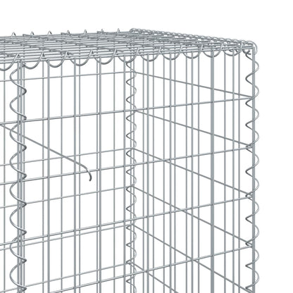 Gabionkurv med deksel 900x50x100 cm galvanisert jern
