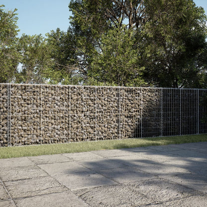 Gabionkurv med deksel 900x50x100 cm galvanisert jern