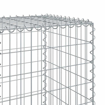 Gabionkurv med deksel 1000x50x150 cm galvanisert jern