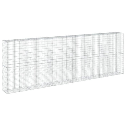 Gabionkurv med deksel 600x50x200 cm galvanisert jern