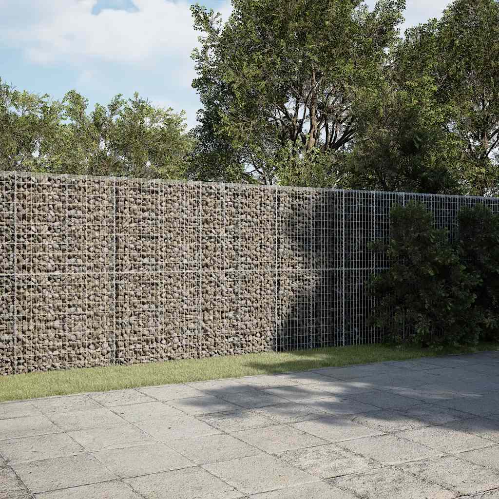 Gabionkurv med deksel 900x50x200 cm galvanisert jern