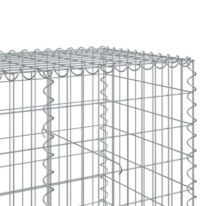 Gabionkurv med deksel 1050x100x100 cm galvanisert jern