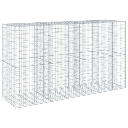 Gabionkurv med deksel 350x100x200 cm galvanisert jern